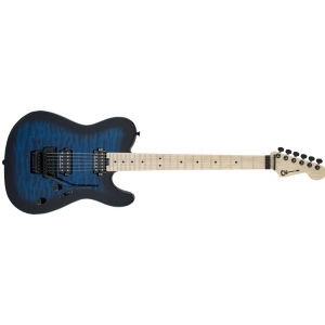 Charvel Pro-Mod San Dimas Style 2 HH FR M QM, Maple Fingerboard, Transparent Blue Burst gitara elektryczna