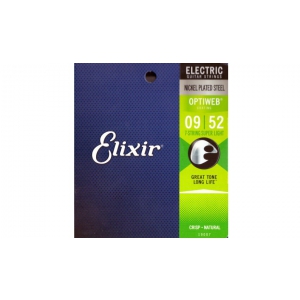 Elixir 19007 Optiweb Super Light struny do gitary elektrycznej 9-52 7-strunowej