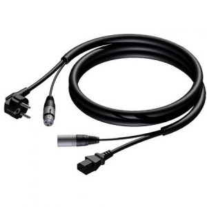 Procab CAB400/20  przewd zasilanie 230V 3x1,0mm +  sygna audio XLR-XLR 20m