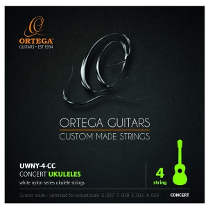 Ortega UWNY 4 CC struny do ukulele koncertowego white nylon