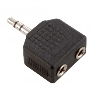 Adam Hall Connectors 7556 - Adapter typu Y 2 x jack stereo 3,5 mm żeński na jack stereo 3,5 mm męski