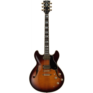 Yamaha SA 2200 gitara elektryczna semi-hollow, Brown Sunburst