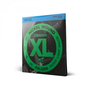 D′Addario EXL 220S struny do gitary basowej o krótkiej skali 40-95