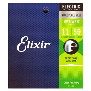 Elixir 19106 Optiweb Medium do gitary elektrycznej 11-59 7-strunowej