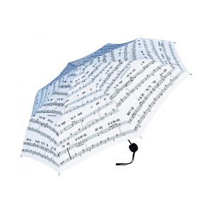 Zebra Music Parasol skadany ″Singing in the rain″, biay