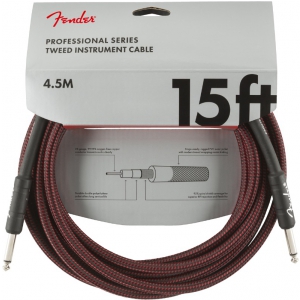 Fender Professional Series Instrument Cable 15' Red Tweed   (...)