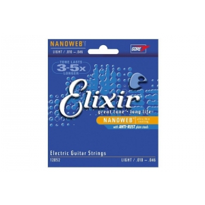 Elixir 12052 NW Light struny do gitary elektrycznej 10-46