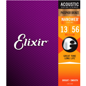 Elixir 16102 Phosphor Bronze Medium NW struny do gitary akustycznej 13-56