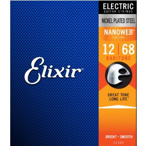 Elixir 12302 NW struny do gitary elektrycznej barytonowej 12-68