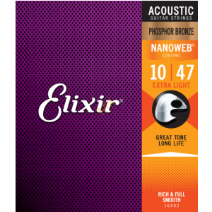 Elixir 16002 Phosphor Bronze Extra Light NW struny do  (...)