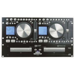 DAP Audio D1140B podwjny odtwarzacz CD, scratch, czarny