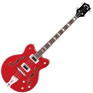 Gretsch G5442BDC Electromatic Hollow Body 30.3″ Short Scale Bass, Rosewood Fingerboard, Transparent Red gitara elektryczna