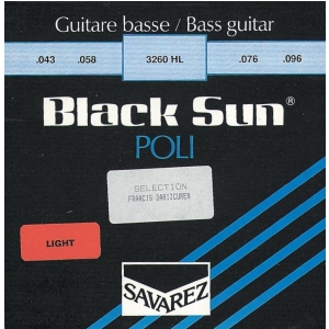Savarez B70XL5 (682335) struny do gitary basowej Black Sun Nickel. Półokrągłe. Polerowane 5-str. Ex-Light