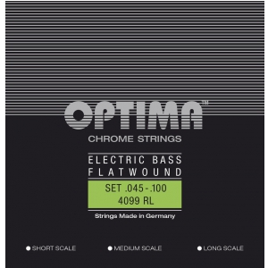 Optima 4099M (680545) struny do gitary basowej Chrome Strings Flat Wound Komplet