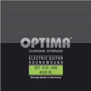 Optima 4028RL (674687) Struny do gitary elektrycznej Chrome Strings Round Wound Komplet