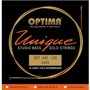 Optima 2409M (680745) struny do gitary basowej Unikalne struny Studio Gold Strings Komplet