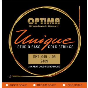 Optima 2409SL (680945) struny do gitary basowej Unikalne struny Studio Gold Strings Komplet