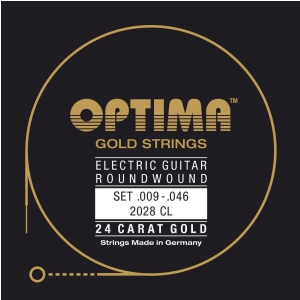 Optima 2028CL (674637) Struny do gitary elektrycznej Gold Strings Round Wound Komplet