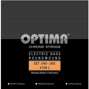 Optima 4199L (680505) struny do gitary basowej Chrome Strings. Round Wound Medium Scale Komplet