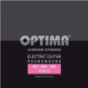 Optima 4028EL (674667) Struny do gitary elektrycznej Chrome Strings Round Wound Komplet