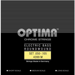 Optima 4399M (680485) struny do gitary basowej Chrome Strings Round Wound Long Scale Komplet