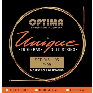 Optima 2409S (680645) struny do gitary basowej Unikalne struny Studio Gold Strings Komplet