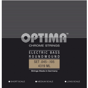 Optima 4319ML (680480) struny do gitary basowej Chrome Strings Round Wound Long Scale Komplet