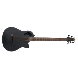 Ovation B7785TX-5 Elite TX Mid Cutaway 4-string Black Textured Gitara basowa elektroakustyczna