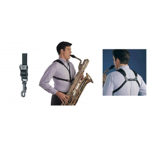 Neotech Pasek saksofonowy Soft Harness Kolor: czarny, Junior dł. 21-31,2 cm
