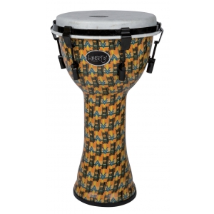 GEWA Djemb Liberty Series Mechanically Tuned 10″ Abstract Kente