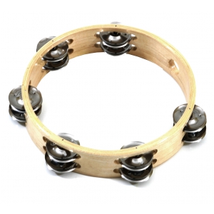 Canto HLT082 tamburyn drewniany 8″ / podwójny talerz