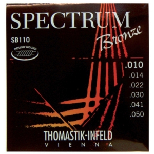 Thomastik (669107) struny do gitary akustycznej Spectrum Bronze - SB 110 - Extra Light .010-.050
