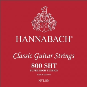 Hannabach (652399) E800 SHT struny do gitary klasycznej (super high) - Komplet 3 strun Diskant