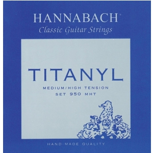 Hannabach (653159) E950 MHT struny do gitary klasycznej (medium heavy) - Komplet 3 strun basowych