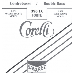 Savarez (642145) Corelli struny do kontrabasu (solowe) - Set (4/4 i 3/4) extra mocne - 390TX