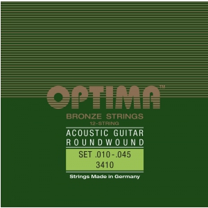 Optima (667437) struny do gitary akustycznej Bronze - Komplet 12-string