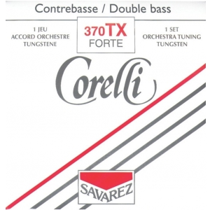 Savarez (642122) Corelli struny do kontrabasu (orkiestrowe) - Set (4/4 i 3/4) super mocny - 370TX