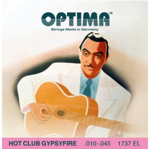 Optima (667508) struny do gitary akustycznej Hot Club Gypsyfire, posrebrzane - Komplet z owijk�