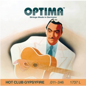 Optima (667518) struny do gitary akustycznej Hot Club Gypsyfire, posrebrzane - Komplet z owijk�