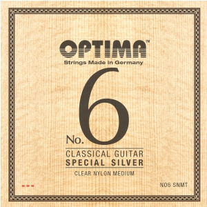 Optima (654617) NO6.SNMT struny do gitary klasycznej No. 6 Special Silver - Komplet Nylon medium