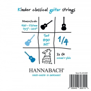 Hannabach (653063) 890 MT struna do gitary klasycznej 1/4, menzura 49-52cm (medium) - G3w