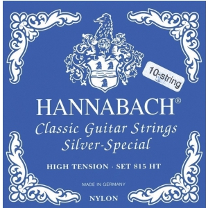 Hannabach (652598) 815 10ZHT struny do gitary klasycznej (high) - Komplet - 8 strun