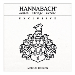 Hannabach (652738) Exclusive struny do gitary klasycznej (medium) - Komplet 3 strun basowych