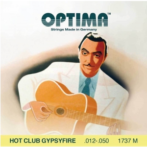 Optima (667528) struny do gitary akustycznej Hot Club Gypsyfire, posrebrzane - Komplet z owijk
