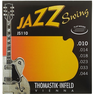 Thomastik JS110 (676707) Struny do gitary elektrycznej Jazz Swing Series Nickel Flat Wound Komplet