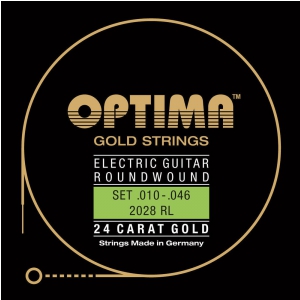 Optima 2028RL (674627) Struny do gitary elektrycznej Gold Strings Round Wound Komplet