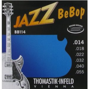 Thomastik BB114 (676837) Struny do gitary elektrycznej Jazz BeBop Series Nickel Round Wound Komplet