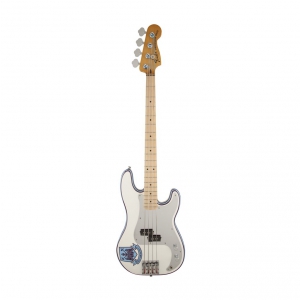Fender Steve Harris Precision Bass Maple Fingerboard, Olympic White gitara basowa