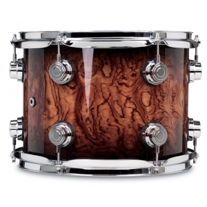 Drum Workshop Tom Tomy 18 x 11″ Exotic Candy Black Burst over Bubinga