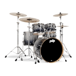 PDP (PD805909) Drumset Silver to Black Sparkle Fade